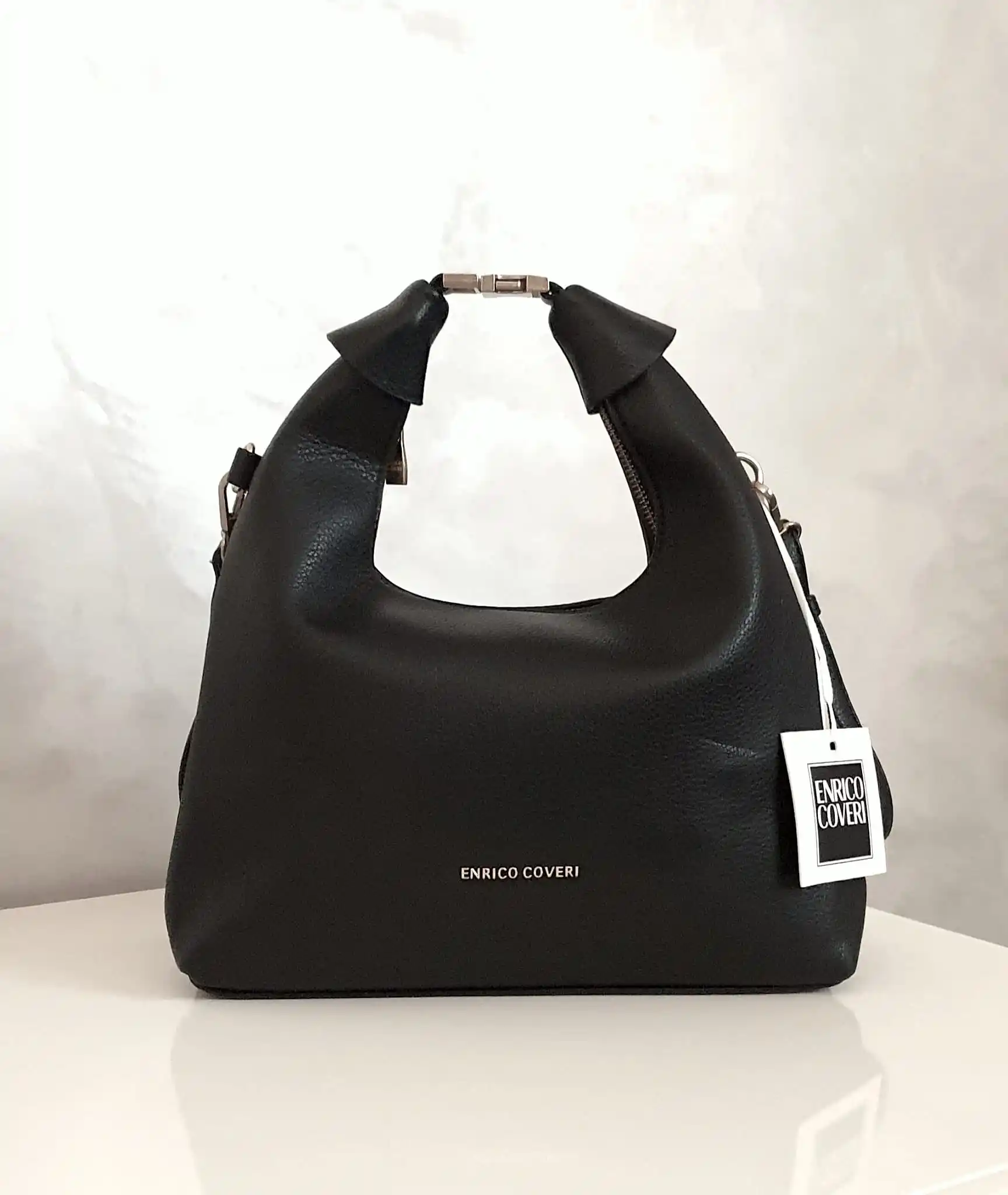 Enrico Coveri hobo borsa nera a spalla